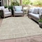 Homeroots 9' X 12' Beige And Brown Abstract Washable Indoor Outdoor Area Rug 594903 - alternate 2