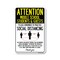 Signmission PSA Middles School Students And Guests Social Distancing 18in X 12in Wall Graphic, NS-RD-1218-25390 OS-NS-RD-1218-25390 - alternate 1