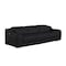 Homeroots 103" Black Italian Leather Reclining USB Sofa 632883 - alternate 5