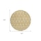 Homeroots 8' Gold And Ivory Round Geometric Washable Indoor Outdoor Area Rug 596029 - alternate 3