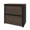 Bestar Connexion 30" Lateral File, Antigua/Black 93631-000052 - alternate 1