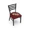 Holland Bar Stool Co BlackLogo Chair, VinylSeat L00418FSU-FS - alternate 1