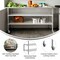 Flash Furniture Reader SS Work Table 30in. x 72in. w/2 Undershelves and 4 Casters, Heavy Duty Food Prep Worktable NH-WT-GU-3072-CAS-GG - alternate 3
