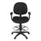 Regency Comfort Series Swivel Fabric Computer Task Chair with Adjustable Arms - Black 105-AA-DK-BK - alternate 5