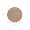 Homeroots 8' Copper And Beige Round Geometric Washable Indoor Outdoor Area Rug 595027 - alternate 3