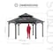 Sunjoy Ashland Hexagonal Gazebo, 18' x 18' A102009720 - alternate 4