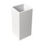 Leisuremod Basalt Tall Square Fiberstone & MgO Clay Planter, Weather-Resistant, Fully Assembled BP31W - alternate 4