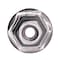 Auveco Hex Flange Nut with Sealer M4-.7 14mm Flange O.D., 50PK 17495 - alternate 2