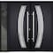 Vdomdoors Steel Double Doors Deux 6500 Black Sidelight Exterior Window Stainless Inserts Single Modern Painte DEUX6500DEXD-BLK-RH-W72+16 x H80 - alternate 3