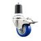Service Caster 3.5 Inch 316SS Blue Poly Swivel 1-3/4 Inch Expanding Stem Caster Lock Brake SCC SCC-SS316TTLEX20S3514-PPUB-BLUE-134 - alternate 1