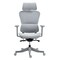Homeroots Set of Two Gray Adjustable Height Swivel Rolling Office Chair 638366 - alternate 4
