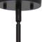 Homeroots Black Caged Iron Ceiling Light With Black Shades 652009 - alternate 2