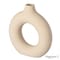 Uniquewise 9-Inch Decorative Large Hollow Ceramic Donut Table Vase - Handmade, Minimalist Boho Style,  QI004733.L - alternate 6