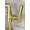 Kingston Brass Bridge Bathroom Faucet with Brass Pop-Up, Brushed Brass KS2177TKL - alternate 4