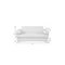 Homeroots 75in White And Silver Italian Leather Loveseat 477567 - alternate 2