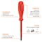Bondhus Set 6 BasicGrip Slotted & Phillips Insulated Screwdrivers; 3/32, 5/32, 7/32, 1/4 in, PH1 & PH2 1675801500 - alternate 2