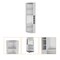 Homeroots 71" White Wood Corner Bar Cabinet 552280 - alternate 7