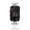 Leviton USB Receptacle, 20 A, 1/2 hp, Gray T5833-HGG - alternate 4