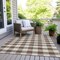 Homeroots 8' X 10' Brown And Beige Plaid Washable Indoor Outdoor Area Rug 595472 - alternate 3