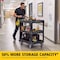 Rubbermaid Commercial Utility Cart, 600 lb Load Capacity, 3 Shelves, 44 in L, 25 6/25 in W, 47 in H 2196862 - alternate 3