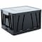 Universal Collapsible Crate, Black/Gray, 2PK UNV40010 - alternate 1