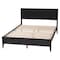Baxton Studio Primrose Mid-Century Black Fluted Wood Queen Size Platform Bed 249-13816-ZORO - alternate 4