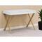 Homeroots 43" White and Gold Writing Desk 543766 - alternate 2
