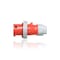 Leviton Pin & Sleeve Plug, 20 A, 277/480V AC, Three Phase, 4 Pole, IEC Grounding, Red, NEMA 3R, 4X, 6P, 12 520P7WLEV - alternate 1