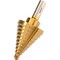 Neiko Titanium Step Drill Bit, High-Speed Alloy-Steel Bit, 10 Step Sizes from 1/4 Inch to 1 3/8 Inches 10194A - alternate 3