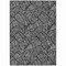 Homeroots 5' X 8' Black And Ivory Floral Washable Indoor Outdoor Area Rug 594606 - alternate 3
