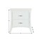 Homeroots 25" White Wood Two Drawer Nightstand 286121 - alternate 4