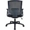 Lorell SOHO Mesh Mid-Back Task Chair, Black LLR41842 - alternate 1