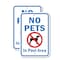 Signmission No Pets In Pool Area, 18'' X 24'' 2 Signs, Heavy Gauge Aluminum, 2PK A-1824-2PACK-2870 - alternate 1