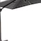 Homeroots 11ft Dark Gray Polyester Round Tilt Cantilever Patio Umbrella With Stand 485673 - alternate 2