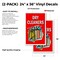 Signmission Dry Cleaners, Vinyl Decals Only 24 Inch x 36 Inch, Vinyl Decal, 2PK DSB-2436-2PACK-Dry Cleaners - alternate 2