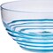 Homeroots 10" Clear and Blue Swirl Acrylic Round Salad Bowl 520892 - alternate 5