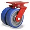 Hamilton Heavy Service Dual-Wheel Swivel Caster, 6" x 2" Ergo-Glide Polyurethane (85A) on Cast Iron Wheels S-HS2-6SPT - alternate 1