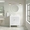 James Martin Vanities Myrrin 30" Single Vanity, Bright White w/ 3 CM White Zeus Silestone Top 485-V30-BW-3WZ - alternate 5