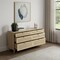 Homeroots 59" Brown Wood Accent Cabinet With Six Drawers 716337 - alternate 3