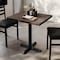 Flash Furniture Bennett 24 in x 30 in Solid Wood Indoor Tabletop in Dark Brown with 22 in x 22 in Dining Height GSF-REC2430-DKBRN-T2222-GG - alternate 3