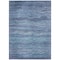 Homeroots 8' X 10' Denim Blue And Sky Blue Abstract Washable Indoor Outdoor Area Rug 618271 - alternate 5