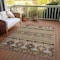 Homeroots 9' X 12' Chocolate Taupe And Gold Tribal Washable Indoor Outdoor Area Rug 615408 - alternate 6