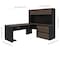 Bestar Connexion L-Shaped Workstation, Antigua/Black 93867-000052 - alternate 4