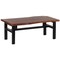 Amerihome Acacia Live Edge Trestle Coffee Table AWLECT46B - alternate 1