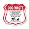 Signmission Dog Poop Shield Sign Dog Waste Is A Thre, 12 inch X 12 inch, Plastic Sign, 2PK SHI-P-2PACK-12-374 - alternate 1