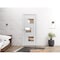 Vdomdoors Solid French Door Opaque Glass Sete 6999 White Silk with Mirror Single Regular Panel Frame Handle SETE6999ID-WS-3696 - alternate 4