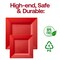 Smarty Had A Party 9.5" Red Square Plastic Dinner Plates (120 Plates), 120PK 6979-CASE - alternate 3