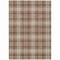 Homeroots 8' X 10' Brown Beige And Gold Plaid Washable Indoor Outdoor Area Rug 597096 - alternate 6