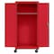Sandusky Lee Heavy Duty Mobile Welded Steel Wardrobe Cabinet, 36x24x72, Red TAWR362472-01 - alternate 4