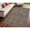 Homeroots 5' X 8' Chocolate Tribal Washable Indoor Outdoor Area Rug 564315 - alternate 2